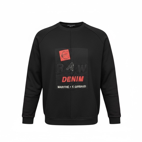 Marithe Francois Girbaud Other - Vintage Marithe Francois Girbaud Black Euro Raw Raglan Crewneck T shirt 3XL